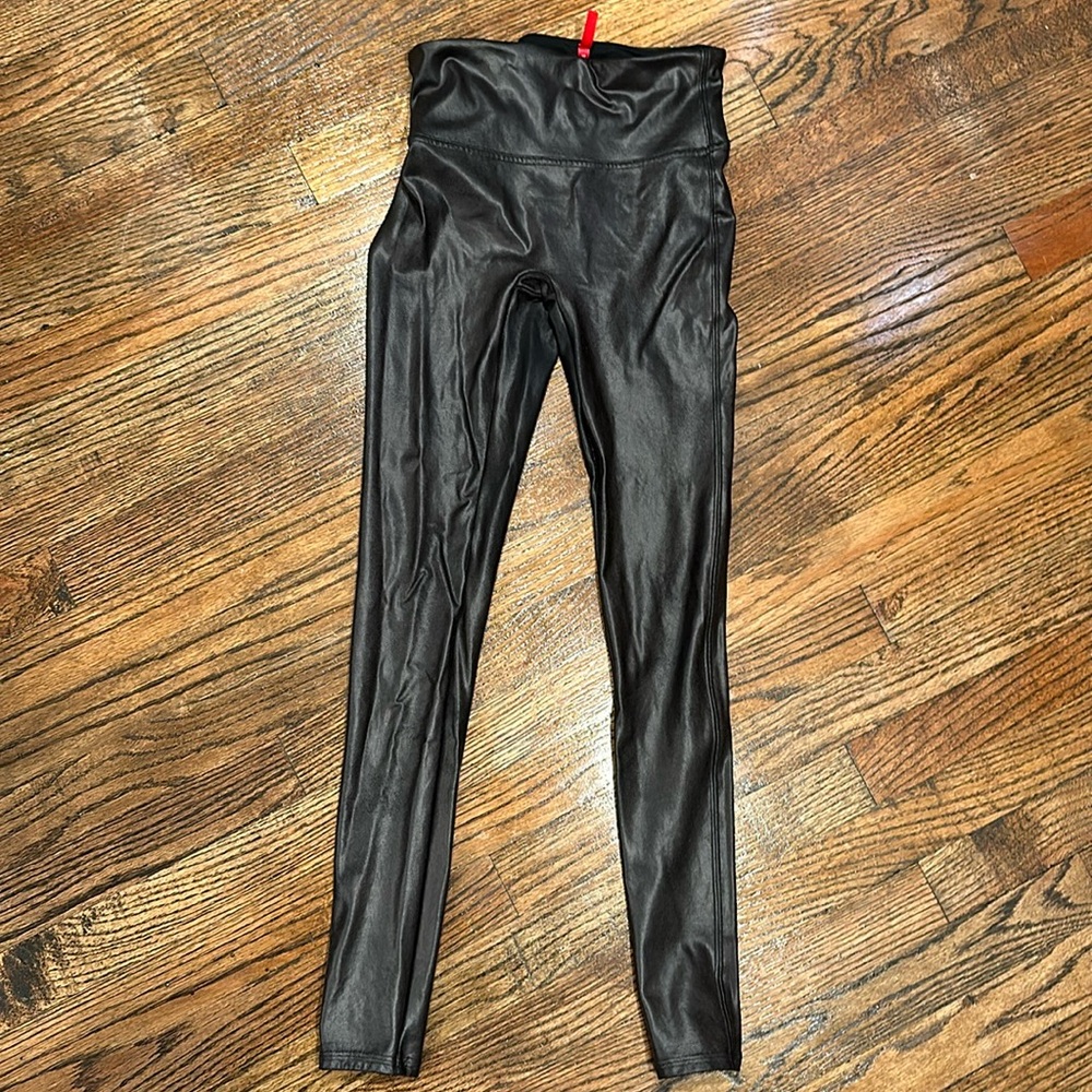 Spanx leather leggings